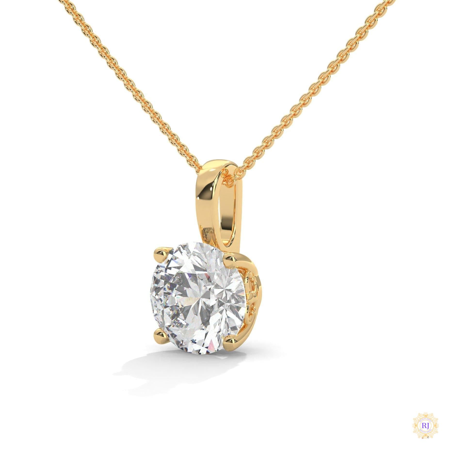 2.75 CT. Round Diamond Solitaire Pendant