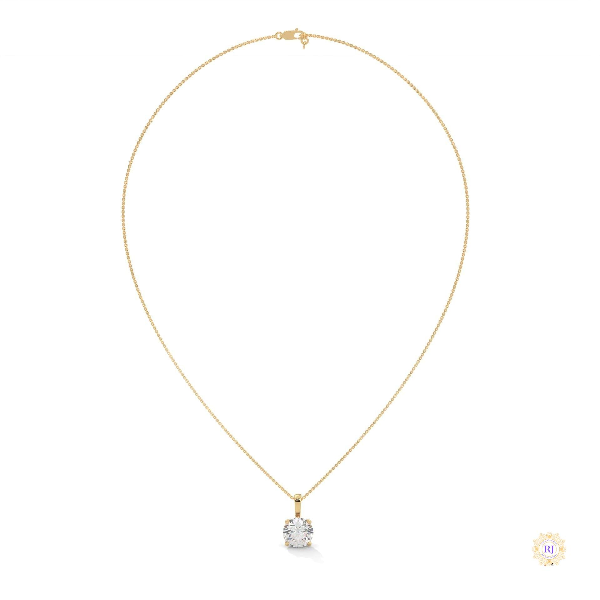 2.75 CT. Round Diamond Solitaire Pendant