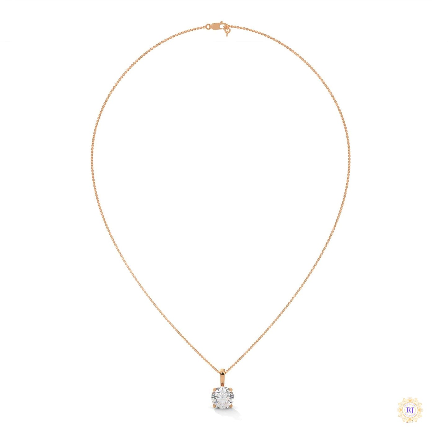 2.75 CT. Round Diamond Solitaire Pendant