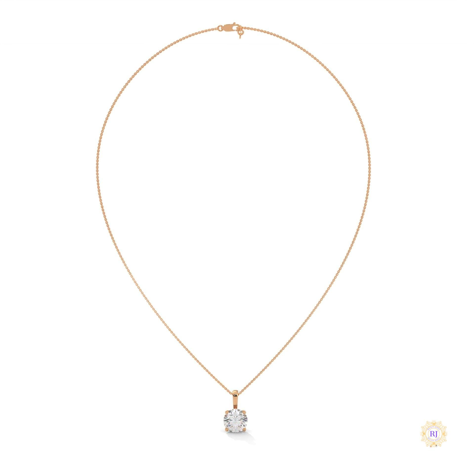 2.75 CT. Round Diamond Solitaire Pendant