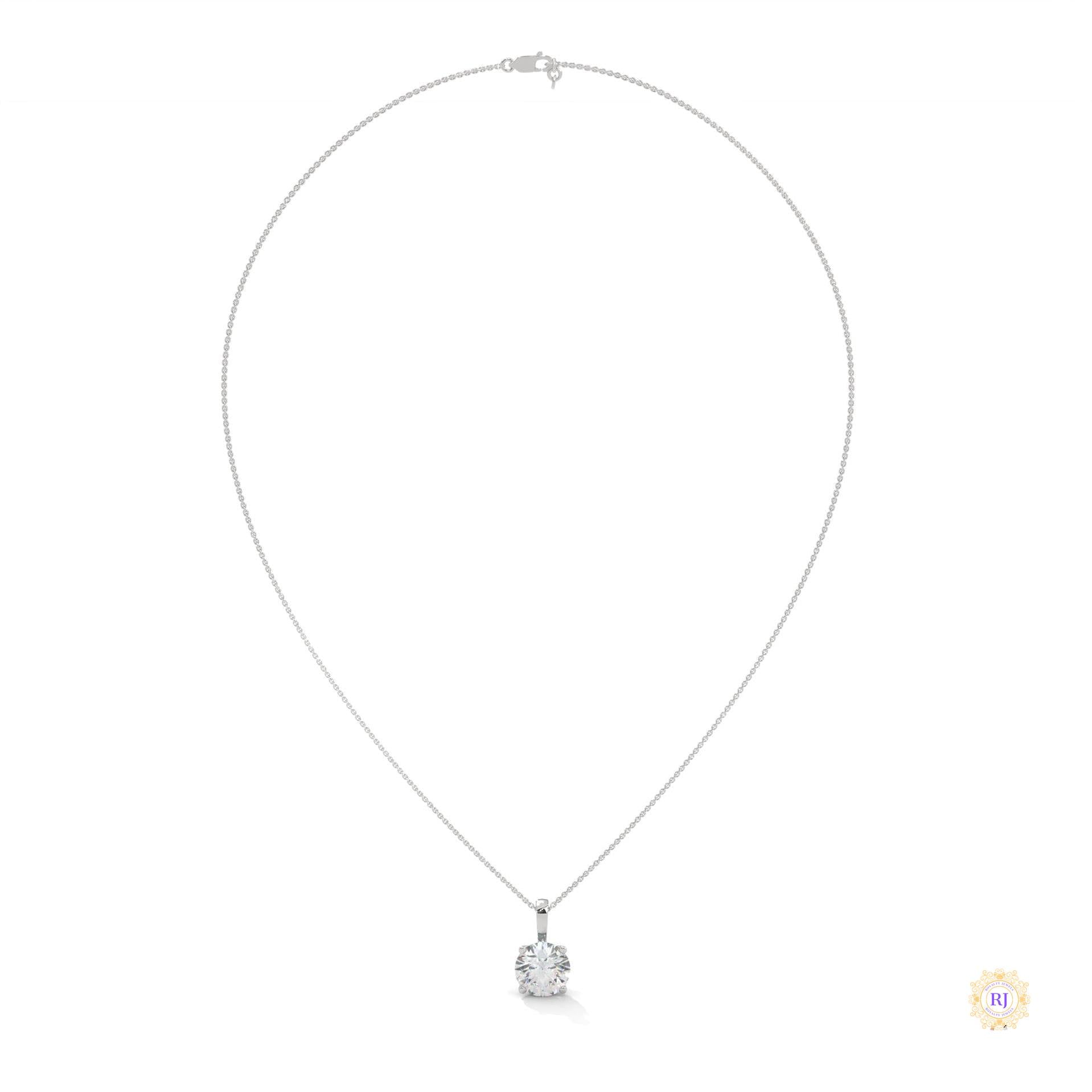 2.75 CT. Round Diamond Solitaire Pendant