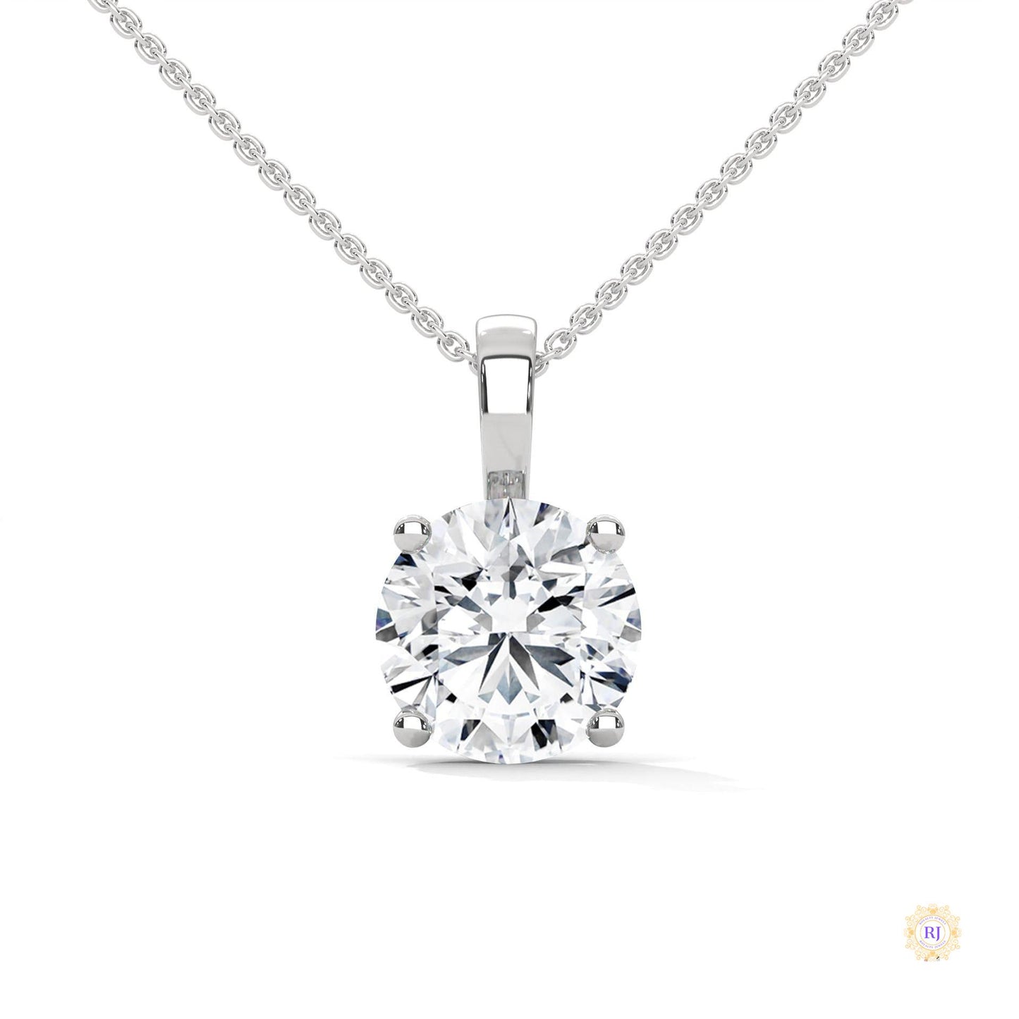 2.75 CT. Round Diamond Solitaire Pendant