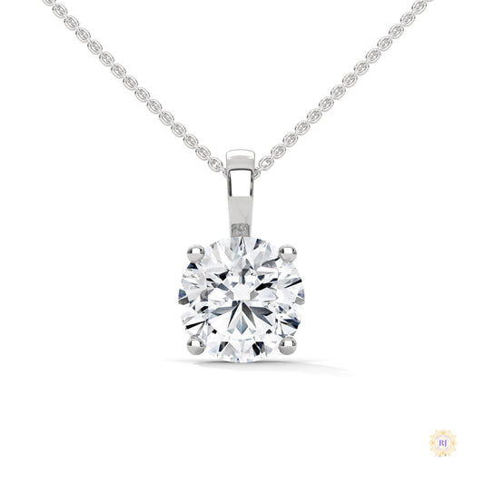 2.75 CT. Round Diamond Solitaire Pendant