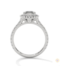 2.75 Ct. Marquise Lab Diamond Halo Ring