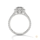 2.75 Ct. Marquise Lab Diamond Halo Ring