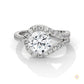 2.80 Ct. Split Shank Halo Lab Diamond Ring
