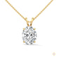 2.90 CT. Oval Lab Diamond Pendant Solitaire
