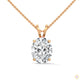 2.90 CT. Oval Lab Diamond Pendant Solitaire