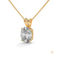 2.90 CT. Oval Lab Diamond Pendant Solitaire