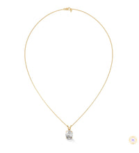 2.90 CT. Oval Lab Diamond Pendant Solitaire
