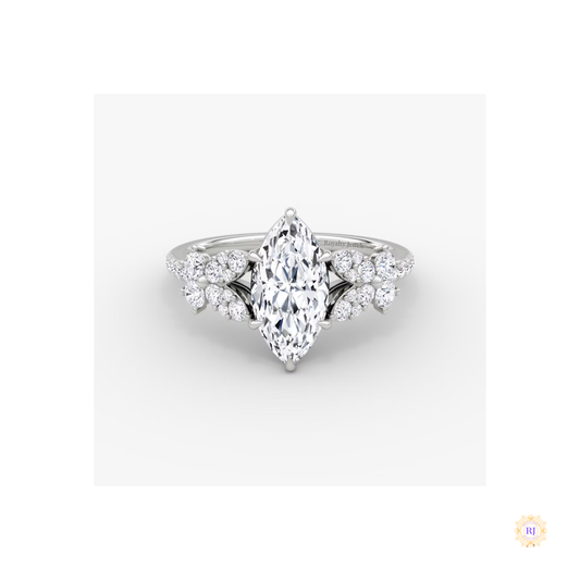 Luxury Lab Diamond Engagement Ring – Handcrafted Elegance