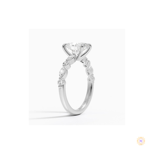 Luxury Oval-Cut Lab Diamond Ring – Fine Bridal Jewelry