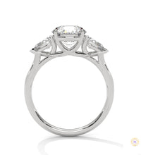 3 Ct. Three-Stone Lab Diamond Engagement Ring