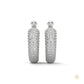 3.00 CT. Pavé Diamond Wide Hoop Earrings