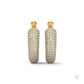 3.00 CT. Pavé Diamond Wide Hoop Earrings