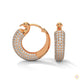 3.00 CT. Pavé Diamond Wide Hoop Earrings