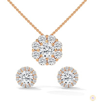 3.25 CT. Floral Cluster Diamond Earrings