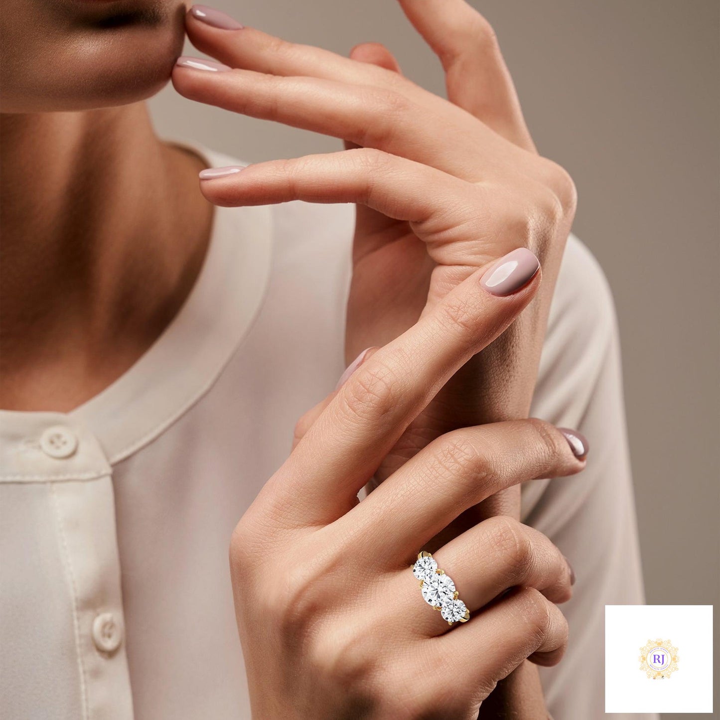 3.60 Ct. 3-Stone Lab Diamond Engagement Ring