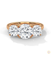 3.60 Ct. 3-Stone Lab Diamond Engagement Ring
