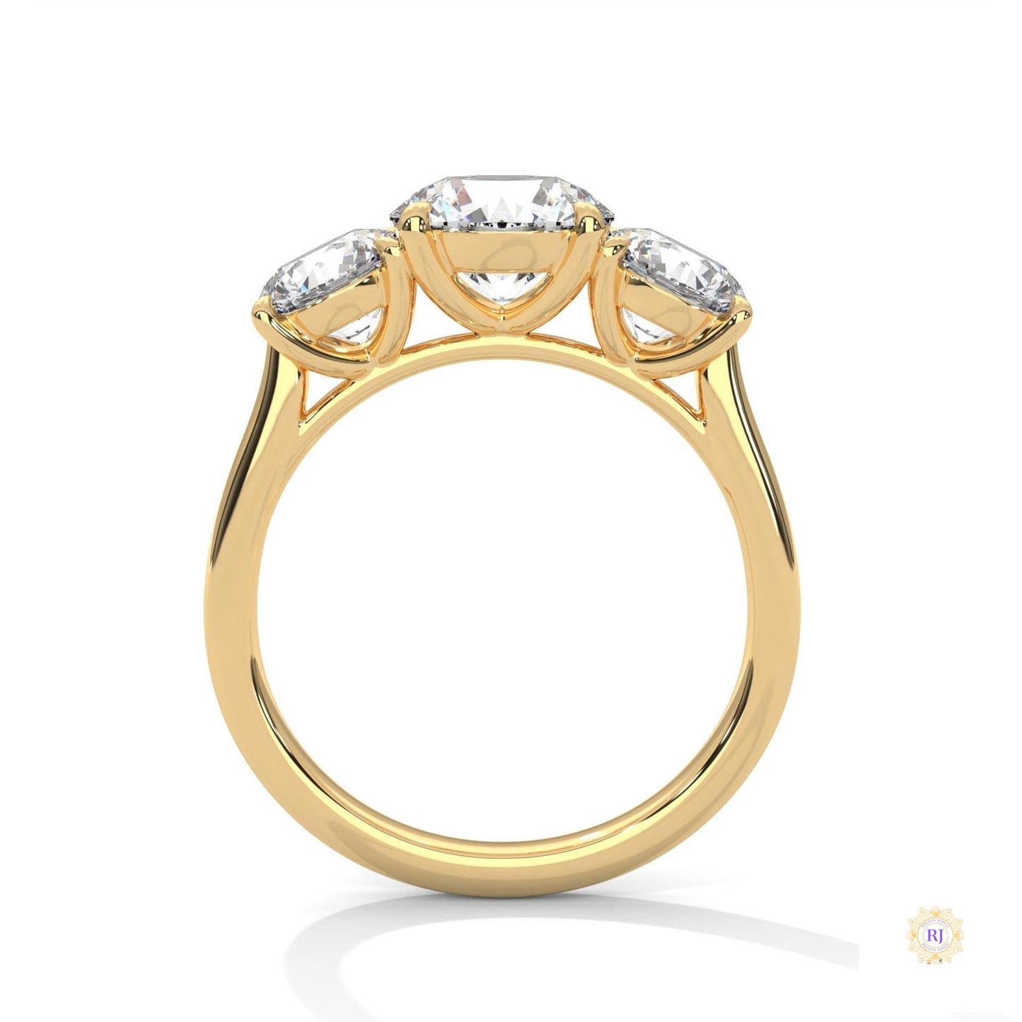 3.60 Ct. 3-Stone Lab Diamond Engagement Ring