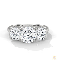 3.60 Ct. 3-Stone Lab Diamond Engagement Ring