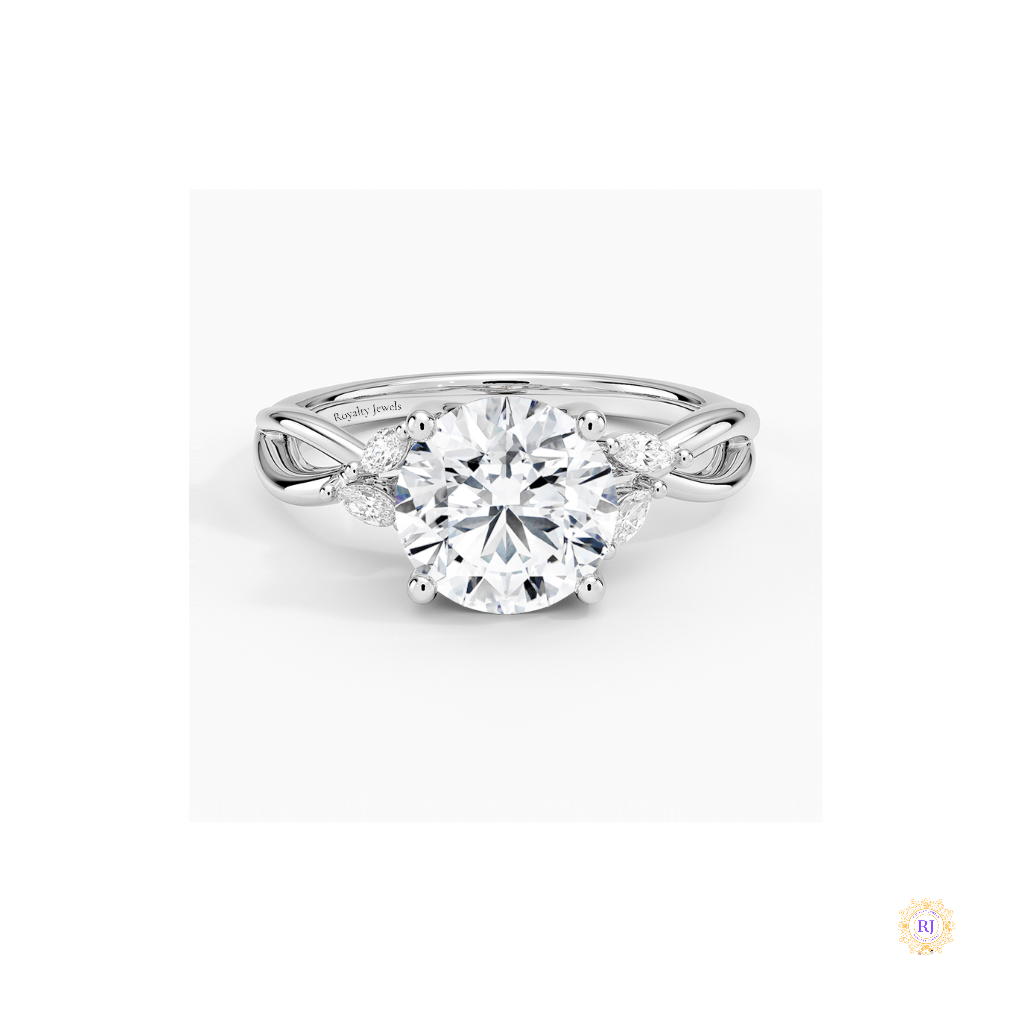 Twisted Band Lab Diamond Ring – Luxury Bridal Jewelry