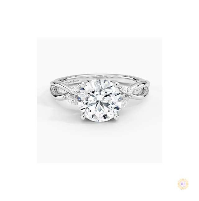 Twisted Band Lab Diamond Ring – Luxury Bridal Jewelry