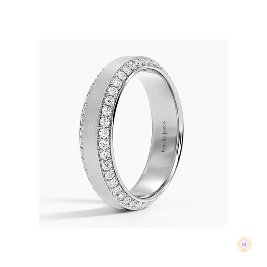 Pavé Lab Diamond Eternity Wedding Band