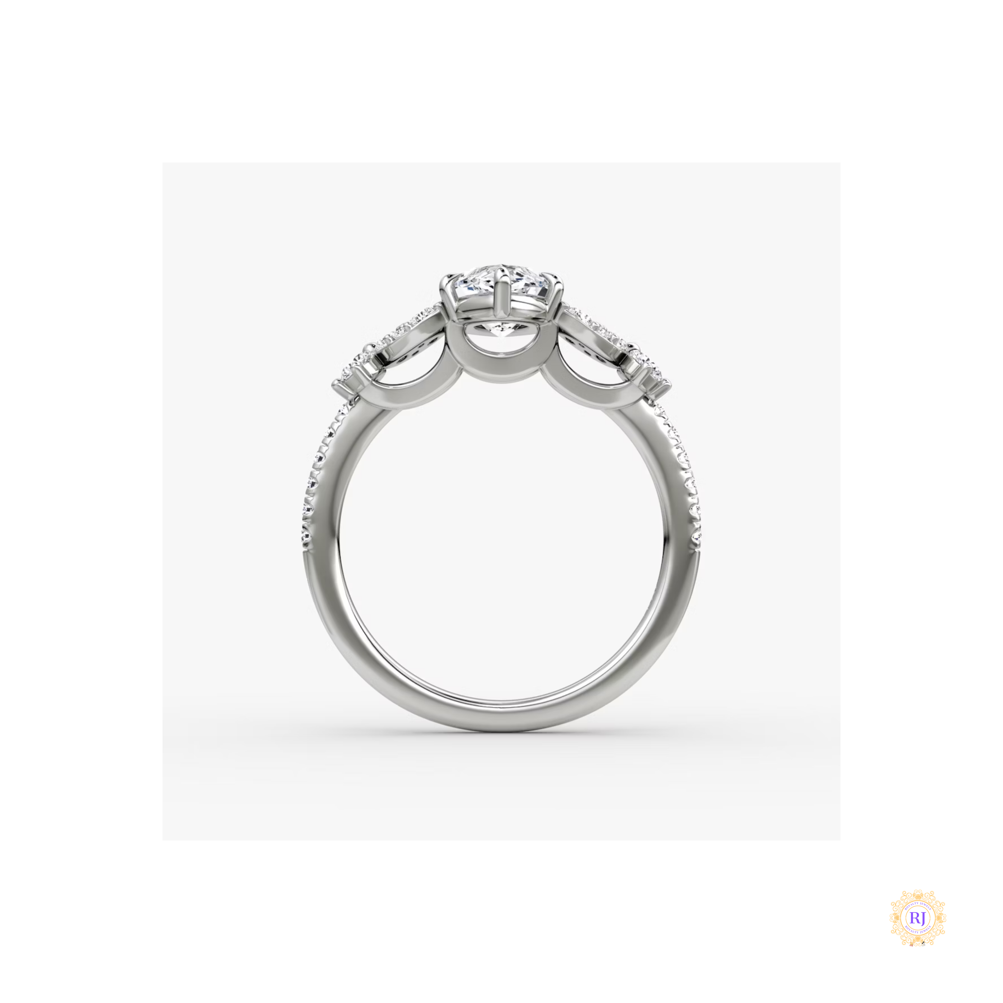 Luxury Lab Diamond Engagement Ring – Handcrafted Elegance