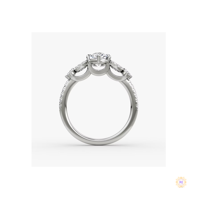 Luxury Lab Diamond Engagement Ring – Handcrafted Elegance