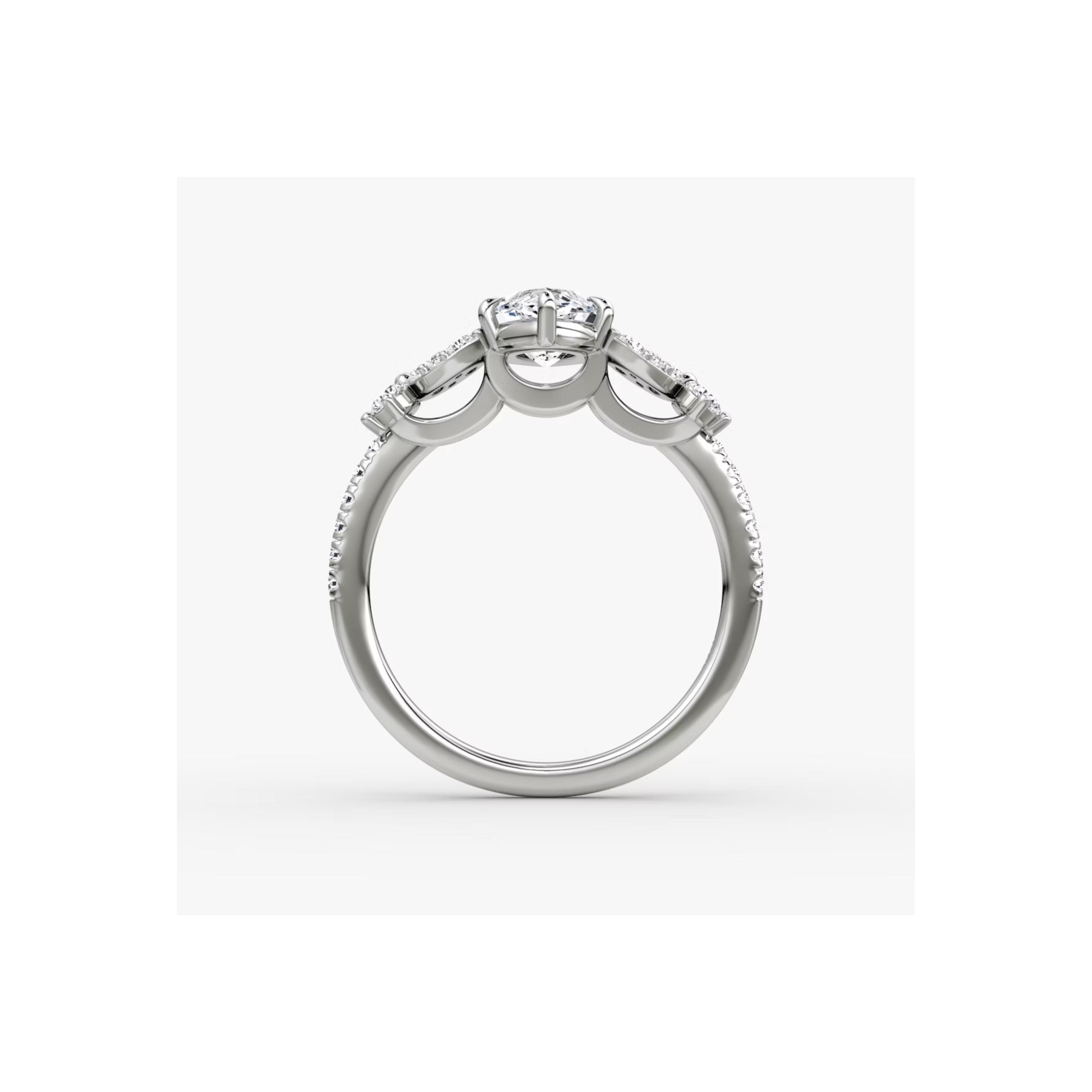 Luxury 14K Gold Lab Diamond Engagement Ring – Handcrafted Elegance