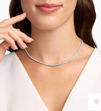 4-Prong tennis necklace in 18 Inch
