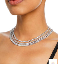 4-Prong tennis necklace in 18 Inch