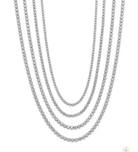 4-Prong tennis necklace in 18 Inch