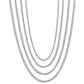 4-Prong tennis necklace in 18 Inch