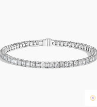 40 CT. Emerald Lab Diamond Tennis Bracelet