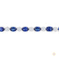 Oval Sapphire & Diamond Tennis Bracelet