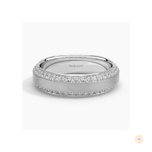 Pavé Lab Diamond Eternity Wedding Band