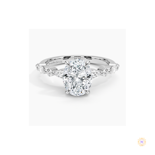 Luxury Oval-Cut Lab Diamond Ring – Fine Bridal Jewelry