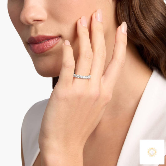 5 Ct. Round Lab Diamond Eternity Ring