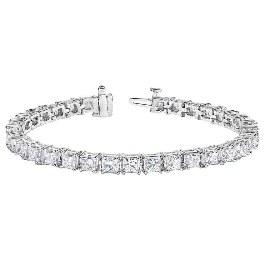 50 CT. Princess Lab Diamond Tennis Bracelet