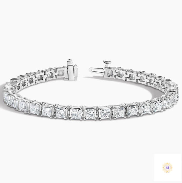 50 CT. Princess Lab Diamond Tennis Bracelet