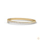 5.30 Ct. Pear Lab Diamond Bangle Open-Top Bracelet