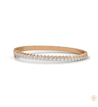 5.30 Ct. Pear Lab Diamond Bangle Open-Top Bracelet