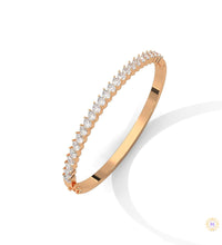 5.30 Ct. Pear Lab Diamond Bangle Open-Top Bracelet