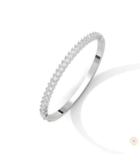 5.30 Ct. Pear Lab Diamond Bangle Open-Top Bracelet