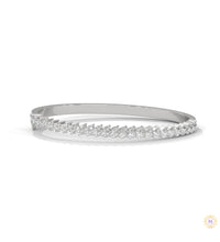 5.30 Ct. Pear Lab Diamond Bangle Open-Top Bracelet
