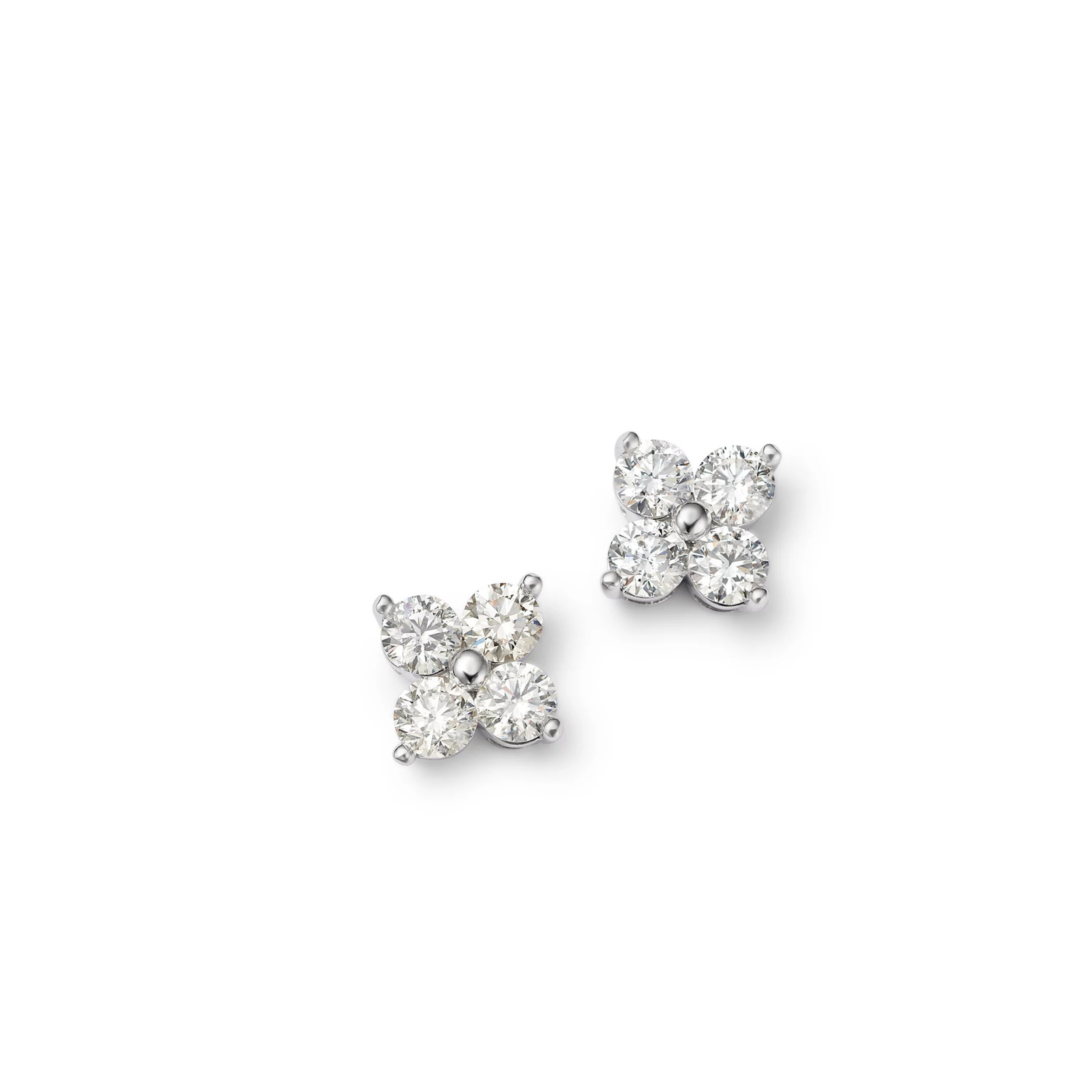 14K Gold Lab Diamond Cluster Earrings – Luxury Women's Fine Jewelry