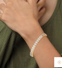 60 CT. Oval Lab Diamond Tennis Bracelet