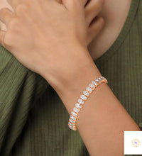 60 CT. Oval Lab Diamond Tennis Bracelet